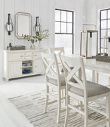 ALPINE White 7 Piece Counter Height Set