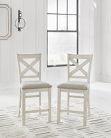 ALPINE White 7 Piece Counter Height Set