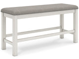 ALPINE White 6 Piece Counter Height Set