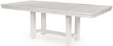 ALPINE White 8 Piece Dining Height Set
