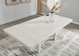 ALPINE White 86" Wide x 42" Depth Dining Table