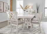 ALPINE White 86" Wide x 42" Depth Dining Table