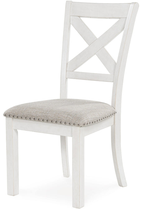 ALPINE White 8 Piece Dining Height Set