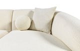 ALYNNA Ivory Boucle 116" Wide Sectional