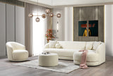 ALYNNA Ivory Boucle 116" Wide Sectional