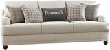 AMARA Light Gray and Tan Sofa and Loveseat