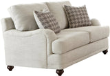AMARA Light Gray and Tan Sofa and Loveseat