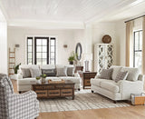 AMARA Light Gray & Tan 91" Wide Sofa