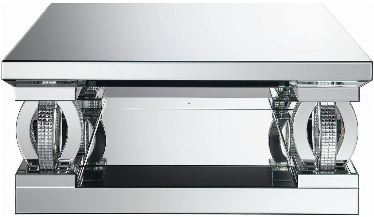 AMAYA Mirrored 40" Wide Coffee Table