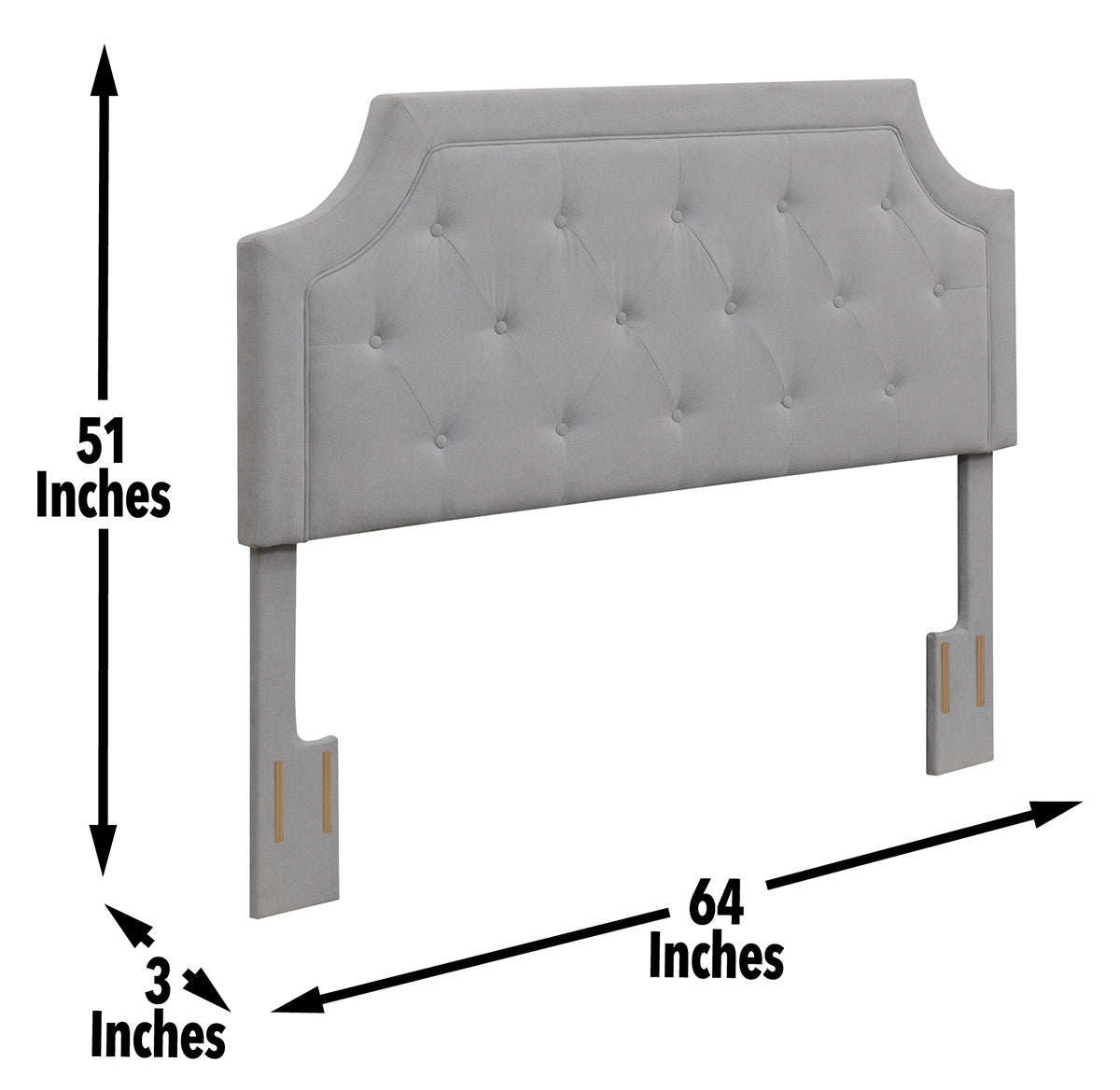 AMELIA Gray Headboard