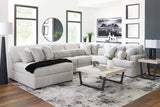 ANDROMEDA Arctic-Fox Luxury Plush 156" x 113" Sectional with Chaise