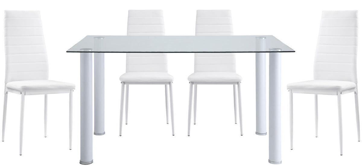 ANIKK White 55" Wide Dining Table