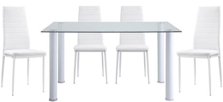 ANIKK White 55" Wide Dining Table