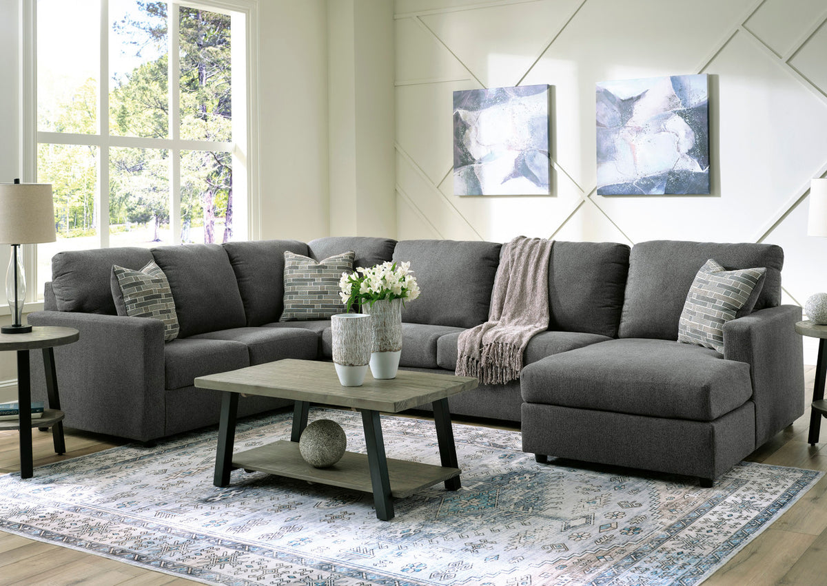 ANISTON Gray 139" x 89" Sectional