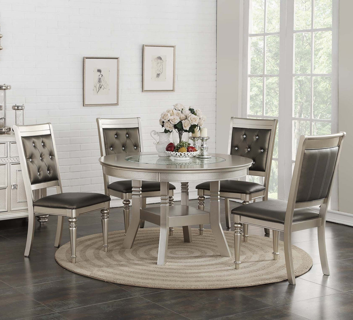 ANNABEL 5 Piece Round Dining Set
