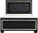 ANNIE Black 60" Height LED Lighted Bed