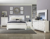 ANNIE White 60" Height LED Lighted Bed