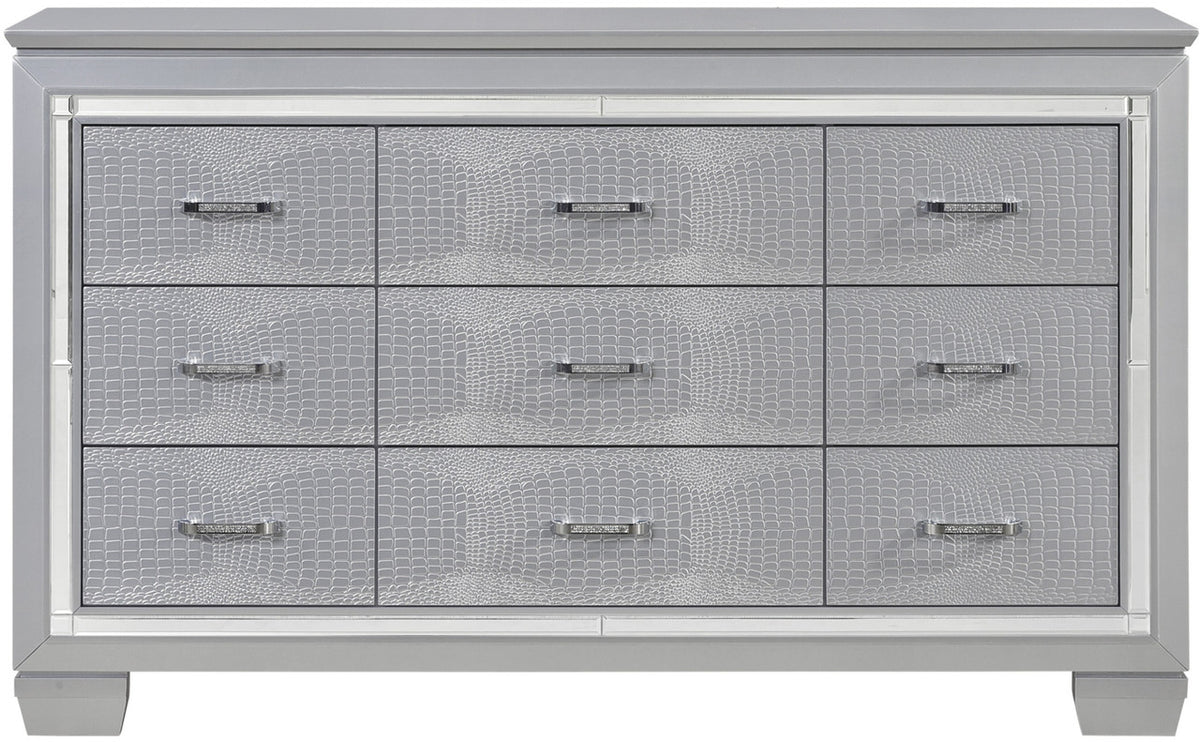 ANNIE Silver 64" x 39" Lighted Dresser