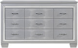 ANNIE Silver 64" x 39" Lighted Dresser