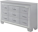 ANNIE Silver 64" x 39" Lighted Dresser