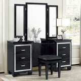 ANNIE Black 64" Wide Vanity With Mirror