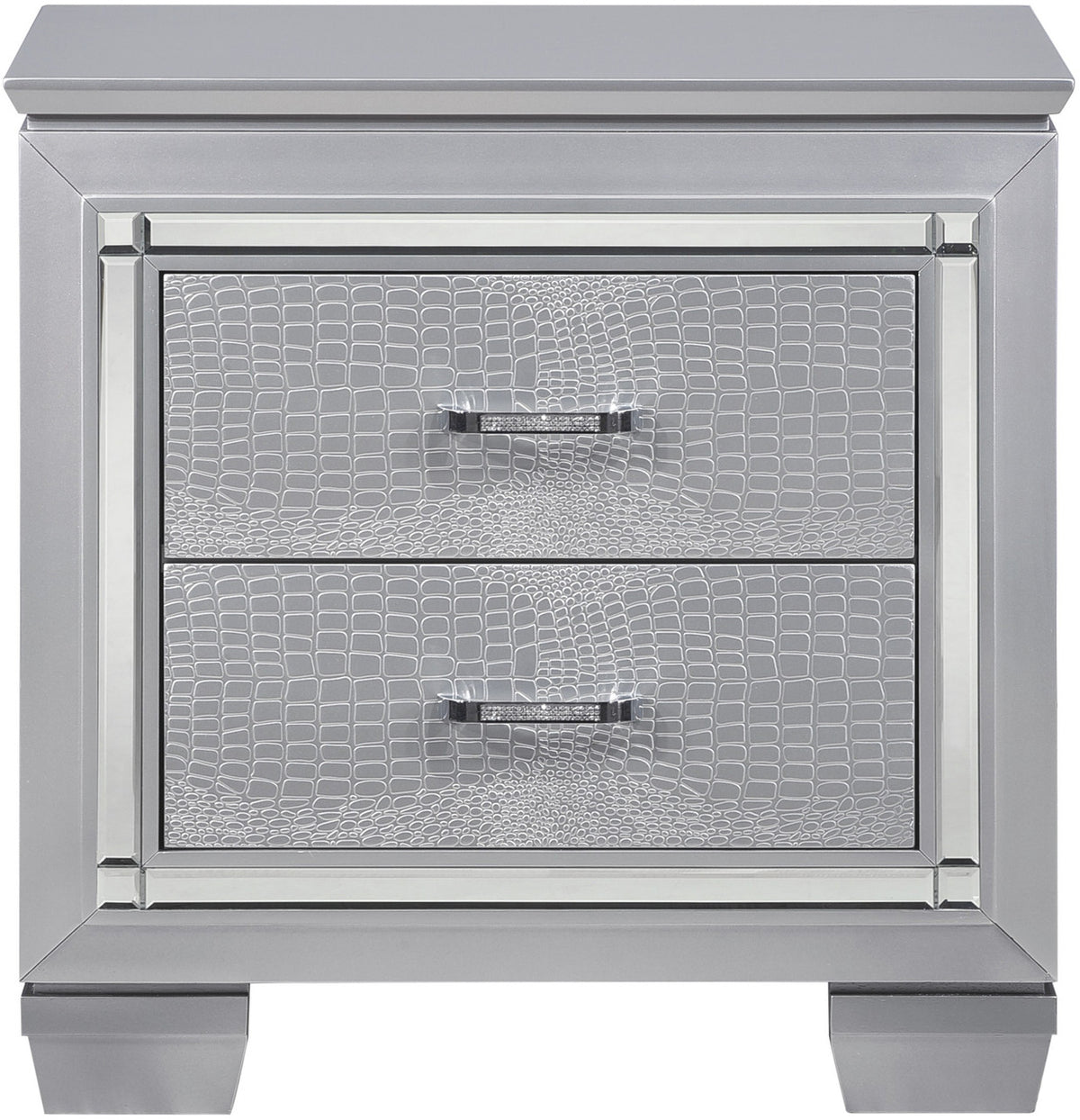 ANNIE Silver Lighted Bedroom Set