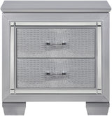 ANNIE Silver Lighted Bedroom Set