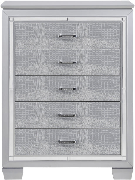 ANNIE Silver Lighted Bedroom Set