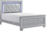 ANNIE Silver 60" Height LED Lighted Bed