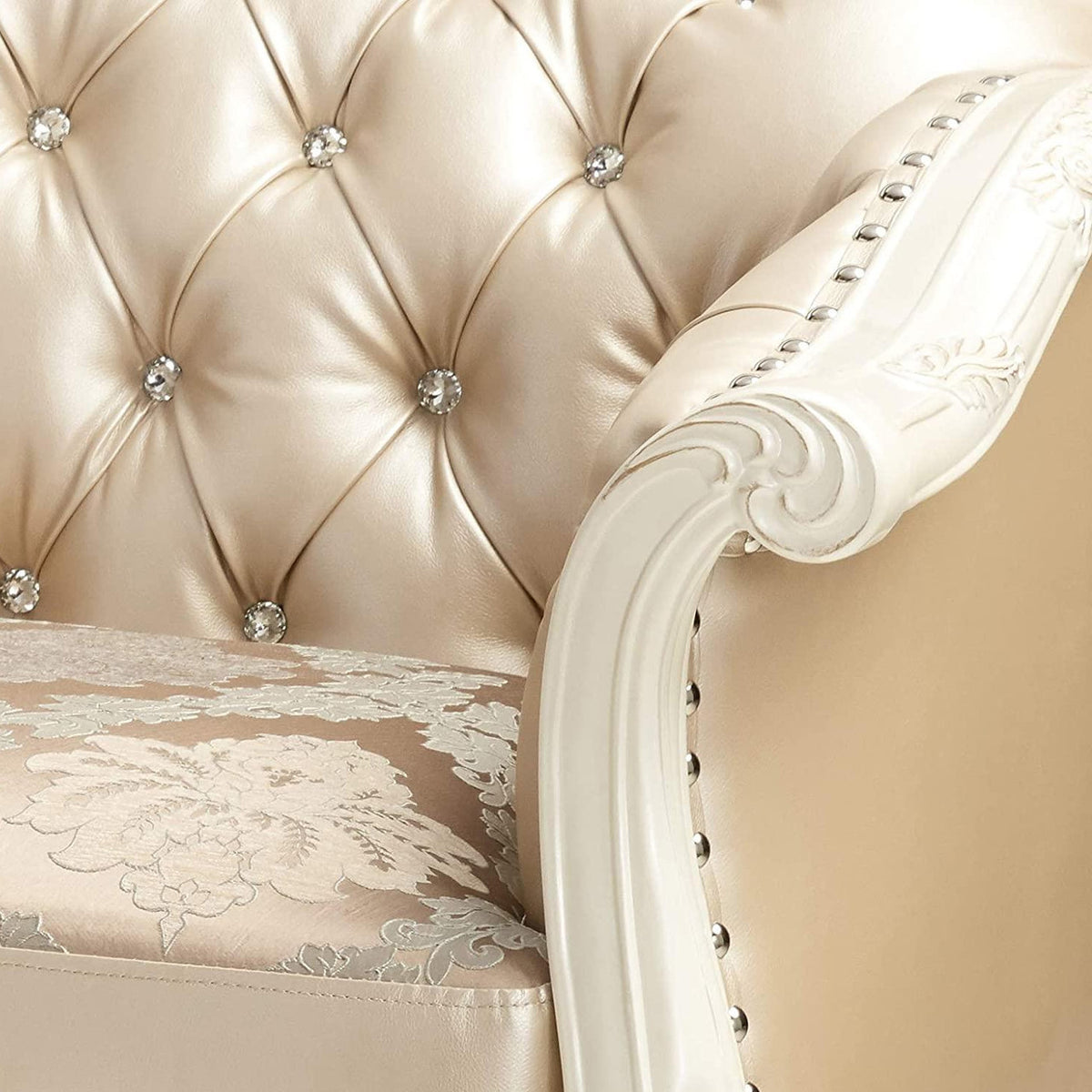 ANTOINETTE Pearl 63" Wide Loveseat