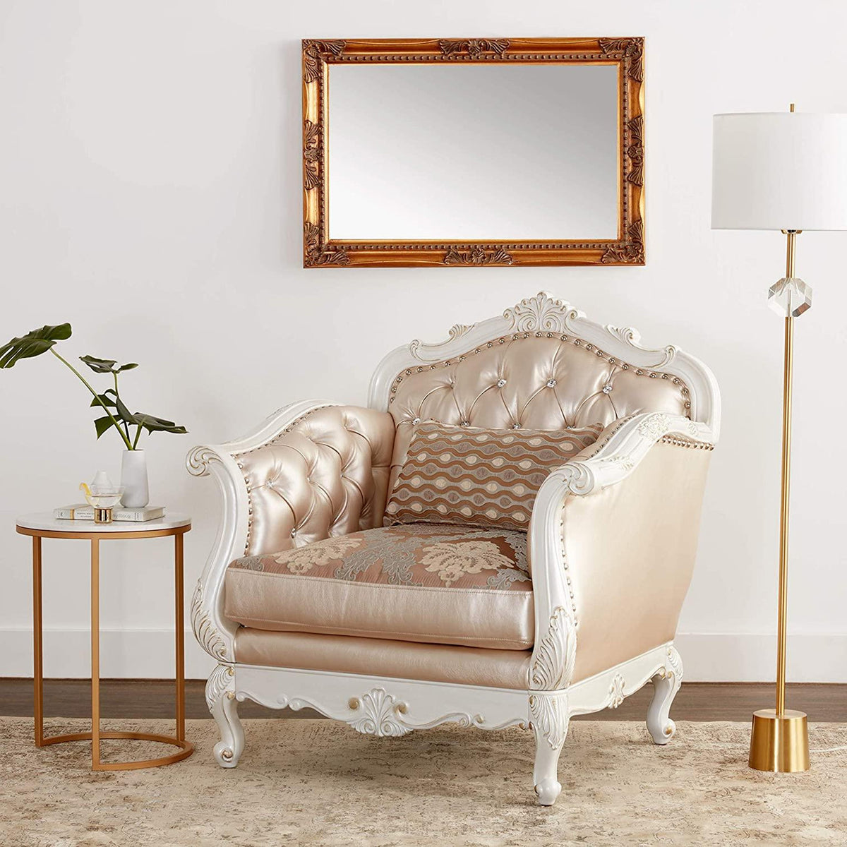 ANTOINETTE Pearl 40" Wide Chair