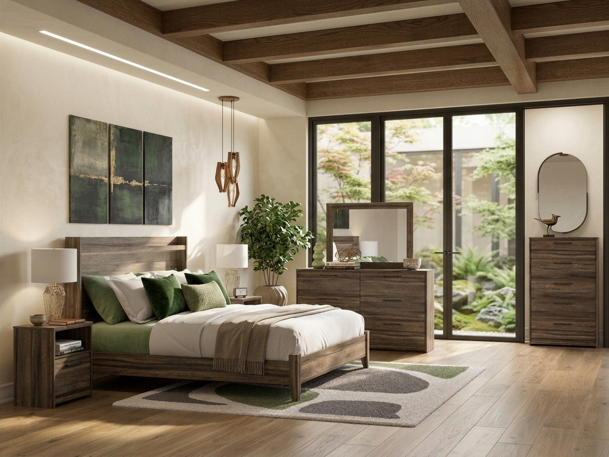 APTON Brown 52" Height Lighted Bed