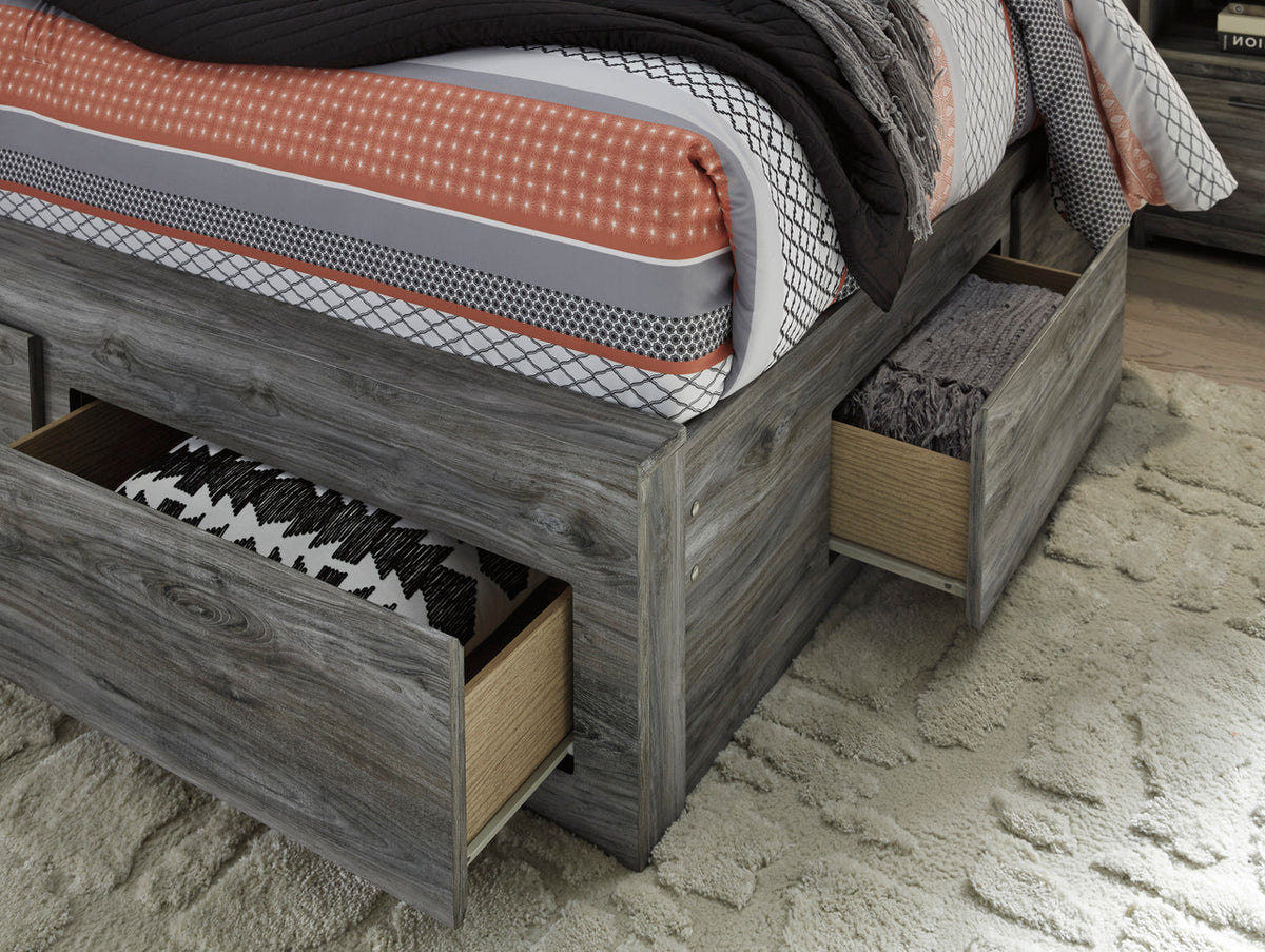 APTON Gray 52" Height Storage Platform Bed