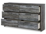 APTON Gray 62" Wide x 69" Height Dresser & Mirror