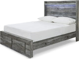 APTON Gray 52" Height Storage Footboard Bed