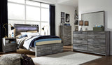 APTON Gray 52" Height Storage Footboard Bed
