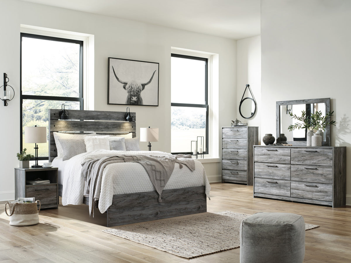 APTON Gray 52" Height Lamp Bed