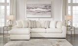 ARAMORE Neutral Poodle-Feel 121" x 65" Sectional with Chaise