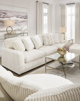 ARAMORE Neutral Poodle-Feel 121" x 65" Sectional with Chaise