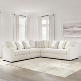 ARAMORE Neutral Poodle-Feel 121" x 121" Sectional without Chaise