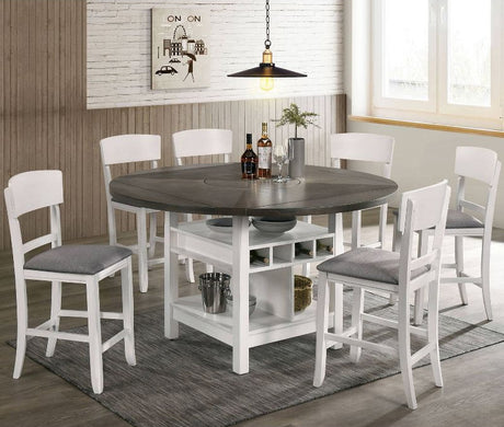ARCTON Chalk 60" Wide Counter Height Table with Drop Leaves
