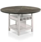 ARCTON Chalk 60" Wide Counter Height Table with Drop Leaves
