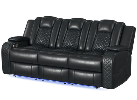 ARMADA Black Power Reclining Sofa & Loveseat