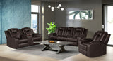 ARMADA Brown Power Reclining Sofa & Loveseat