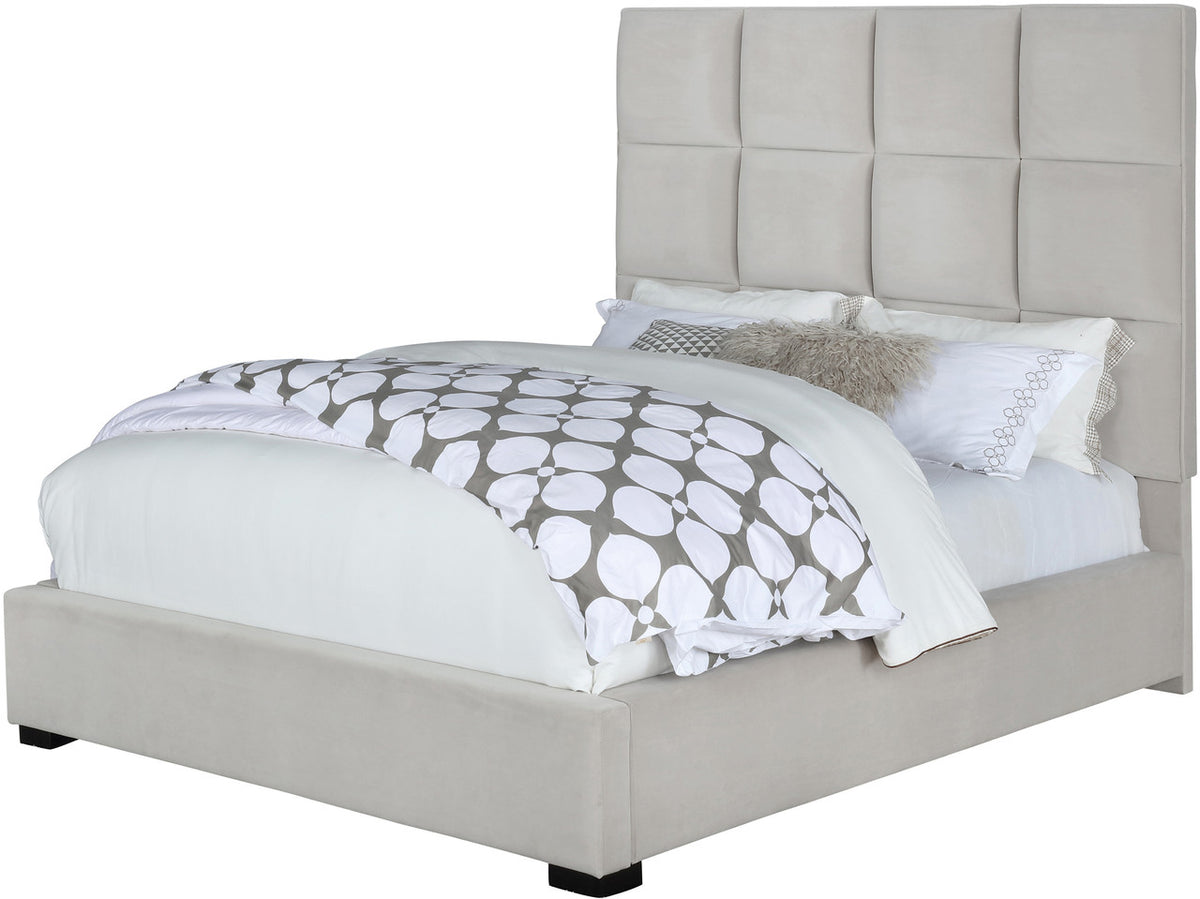 ARVISO Beige Velvet Cloud Plush Bed