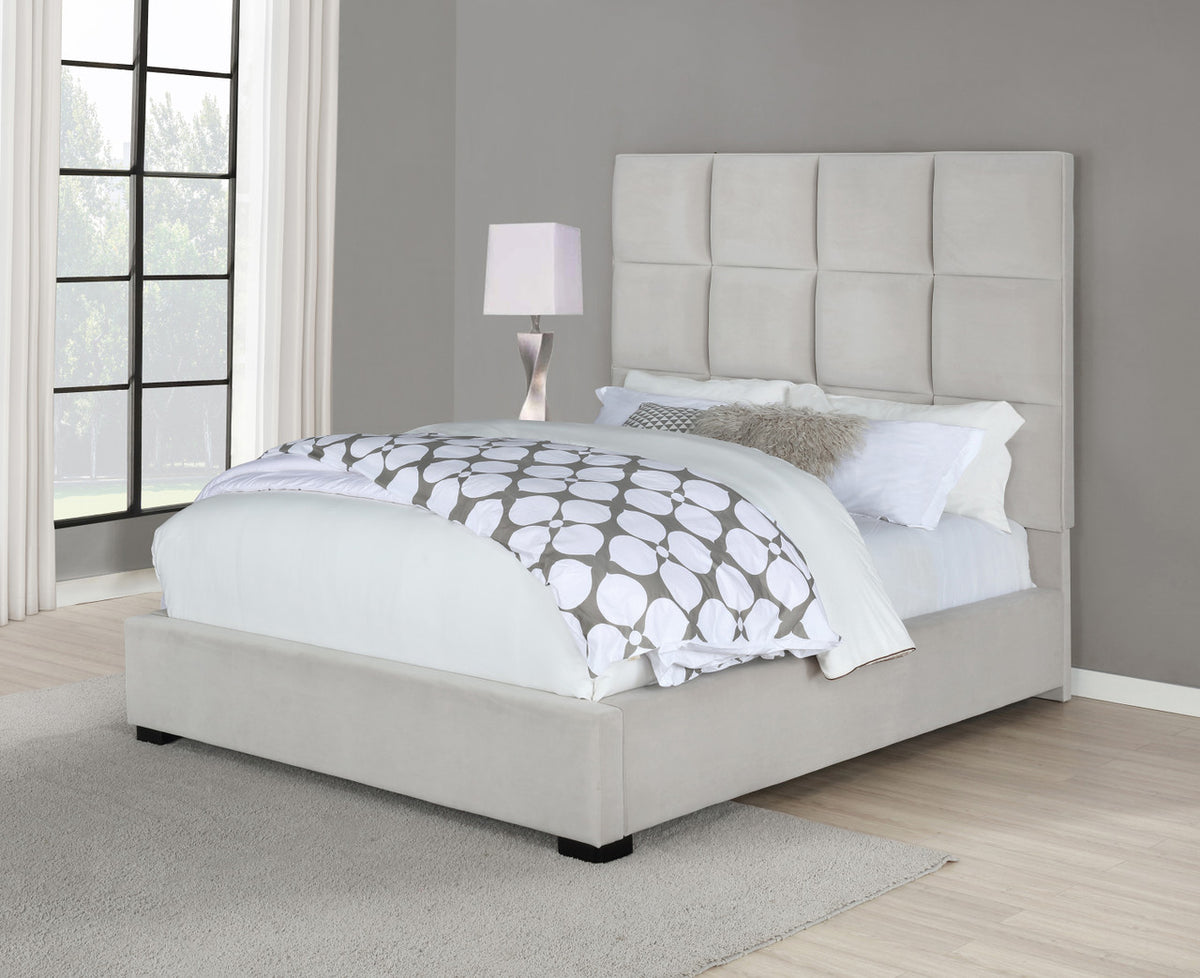 ARVISO Beige Velvet Cloud Plush Bed