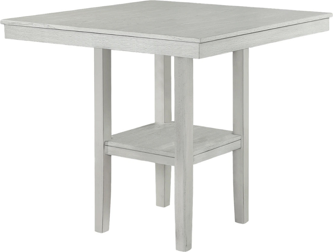 ATIKA Distressed White 5 Piece Counter Height Set
