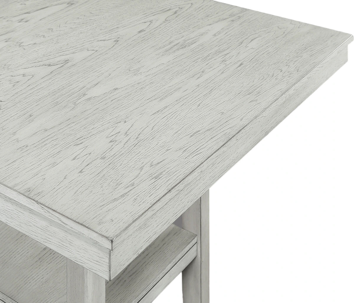 ATIKA Distressed White 5 Piece Counter Height Set