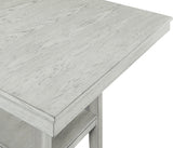 ATIKA Distressed White 5 Piece Counter Height Set
