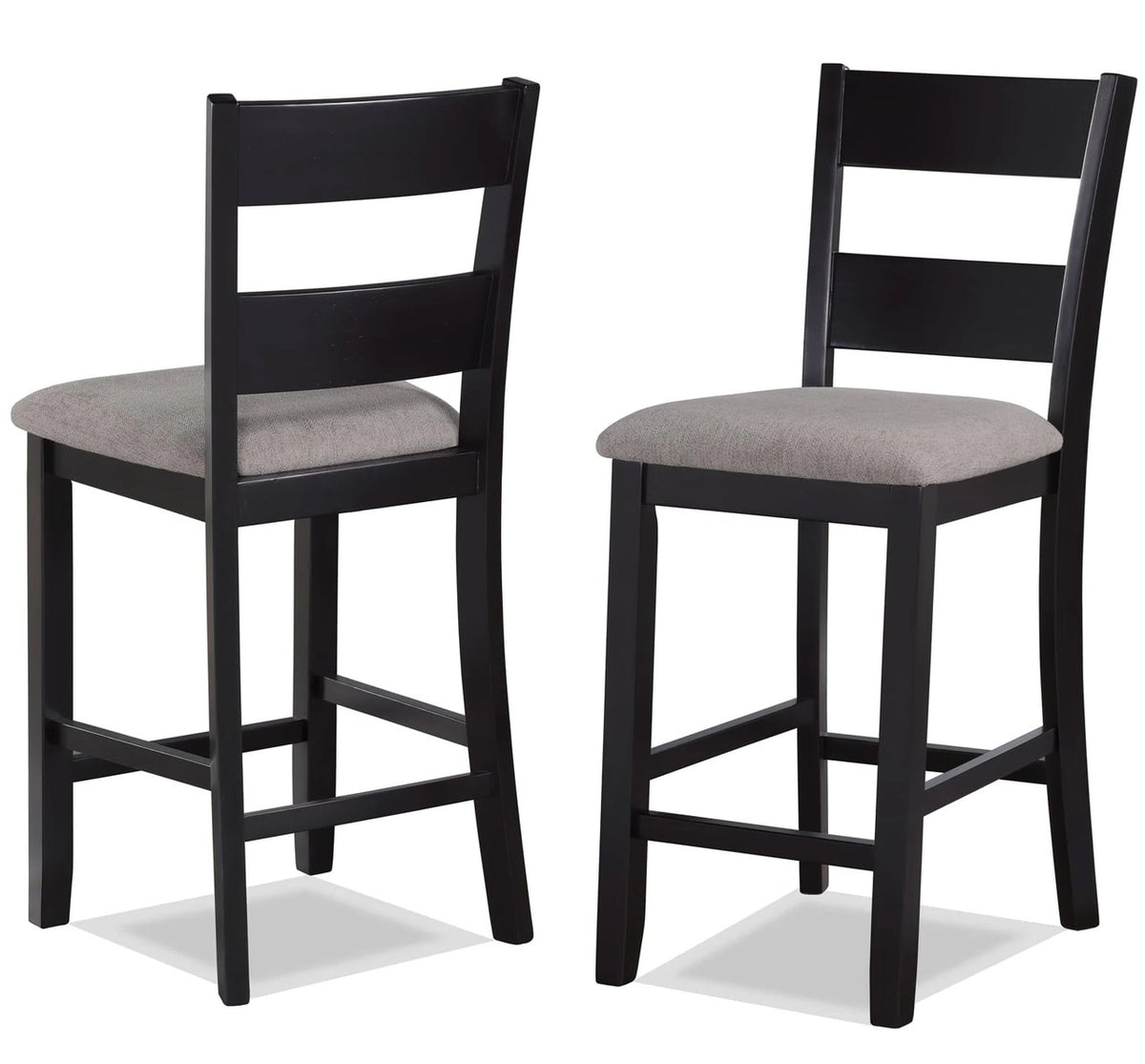 ATIKA Black & Gray 5 Piece Counter Height Set